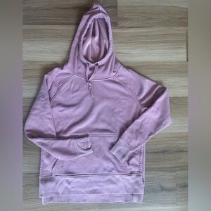 Athleta Hoodie Womens X Small Pink Cozy Karma Longer Sweatshirt Fleece Lined